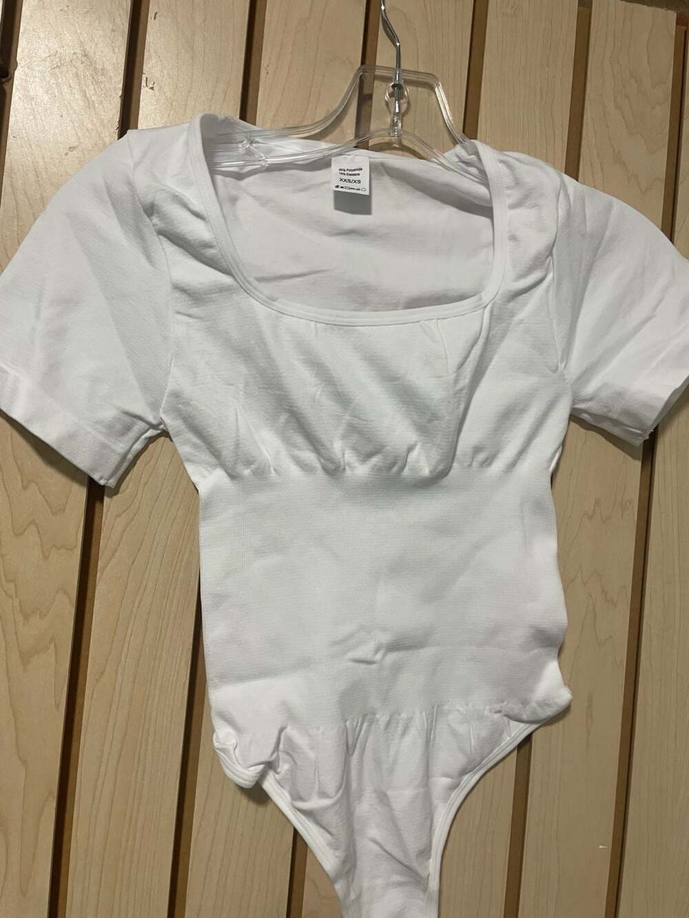 SKIMS Fits Everybody Square Neck Bodysuit White XXS/XS